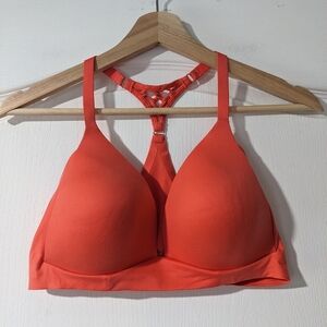 Aerie | Sunnie Wireless Racerback Bralette in coral 36C